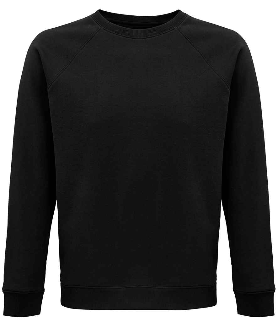 SOL'S Crys Chwys Raglan Organig Gofod Unisex