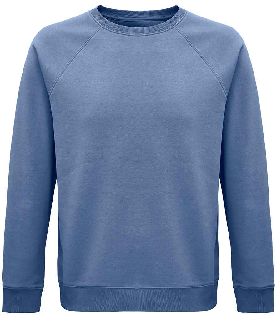 SOL'S Crys Chwys Raglan Organig Gofod Unisex