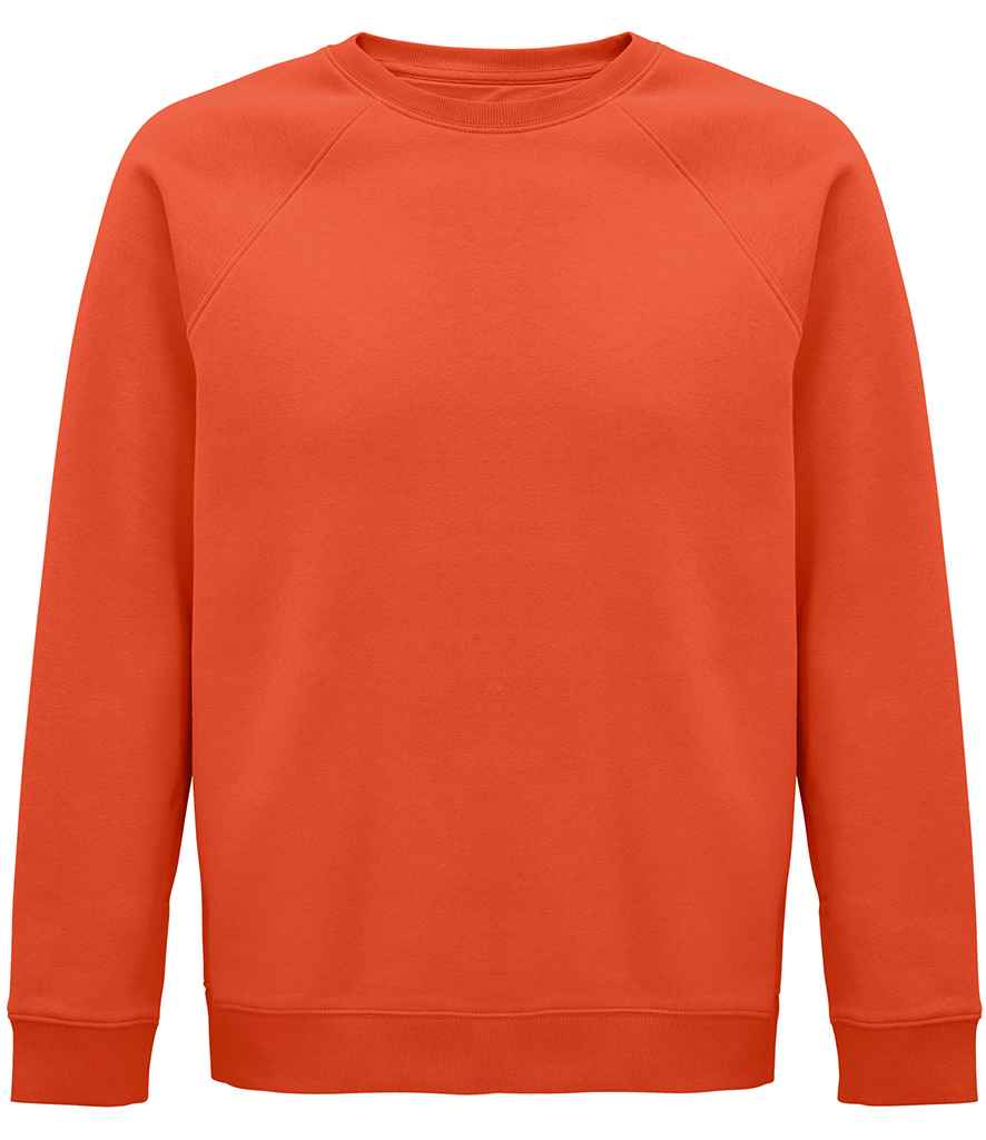 SOL'S Crys Chwys Raglan Organig Gofod Unisex