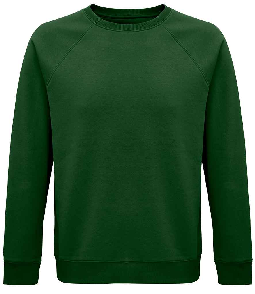SOL'S Crys Chwys Raglan Organig Gofod Unisex
