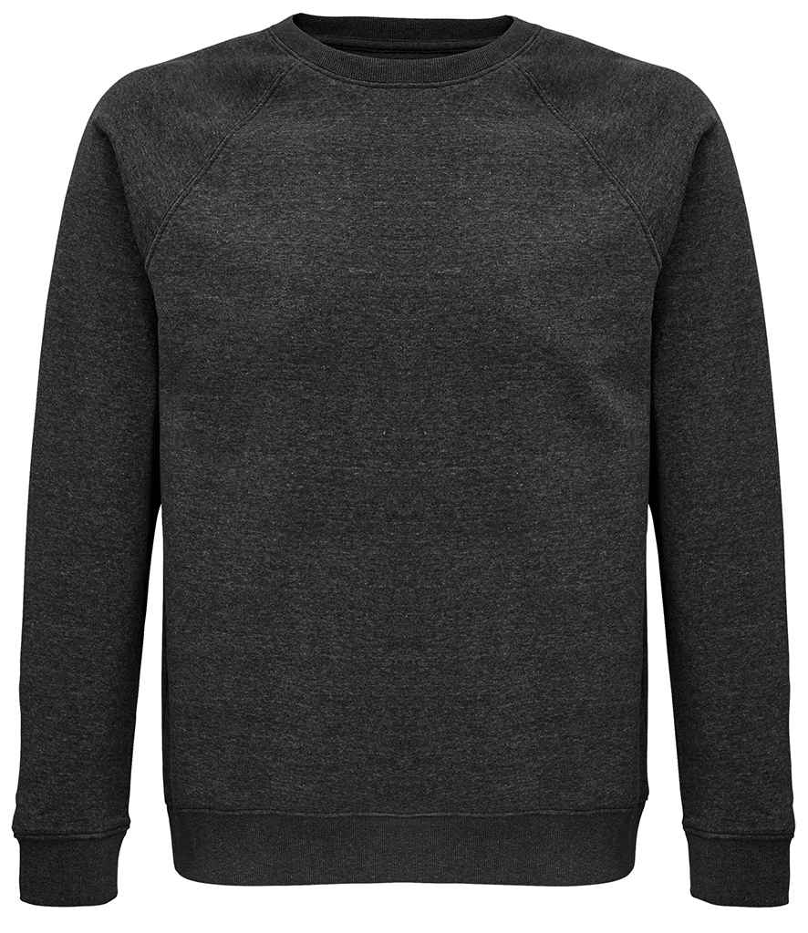 SOL'S Crys Chwys Raglan Organig Gofod Unisex