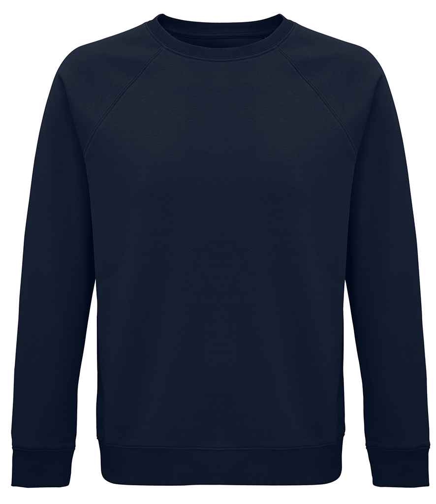 SOL'S Crys Chwys Raglan Organig Gofod Unisex