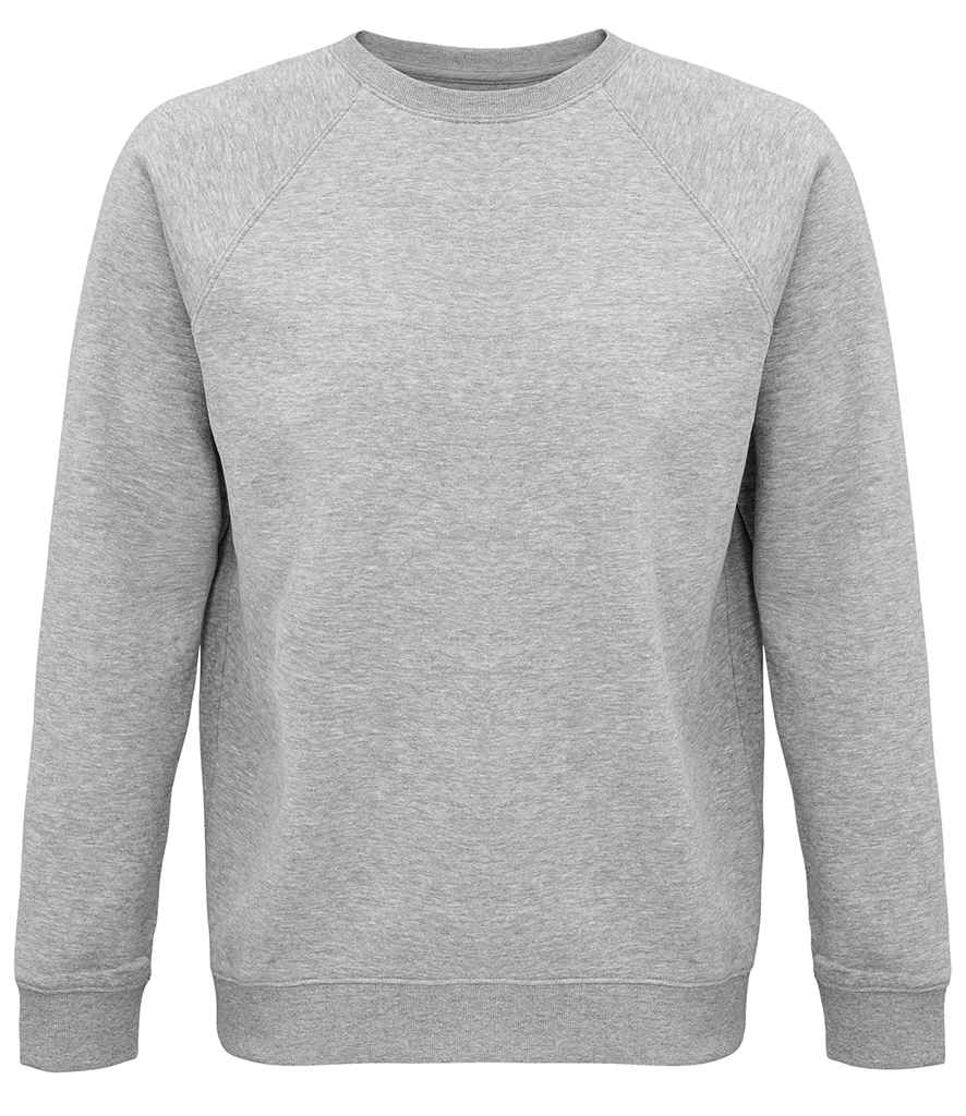 SOL'S Crys Chwys Raglan Organig Gofod Unisex