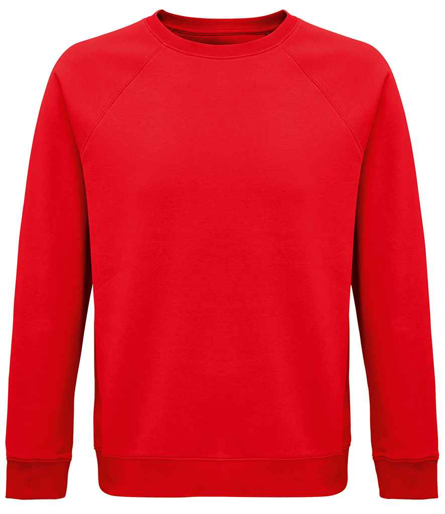 SOL'S Crys Chwys Raglan Organig Gofod Unisex