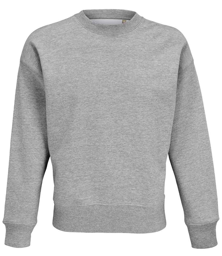 Crys Chwys Gwddf Criw Pwysau Trwm Dilys Unisex SOL'S