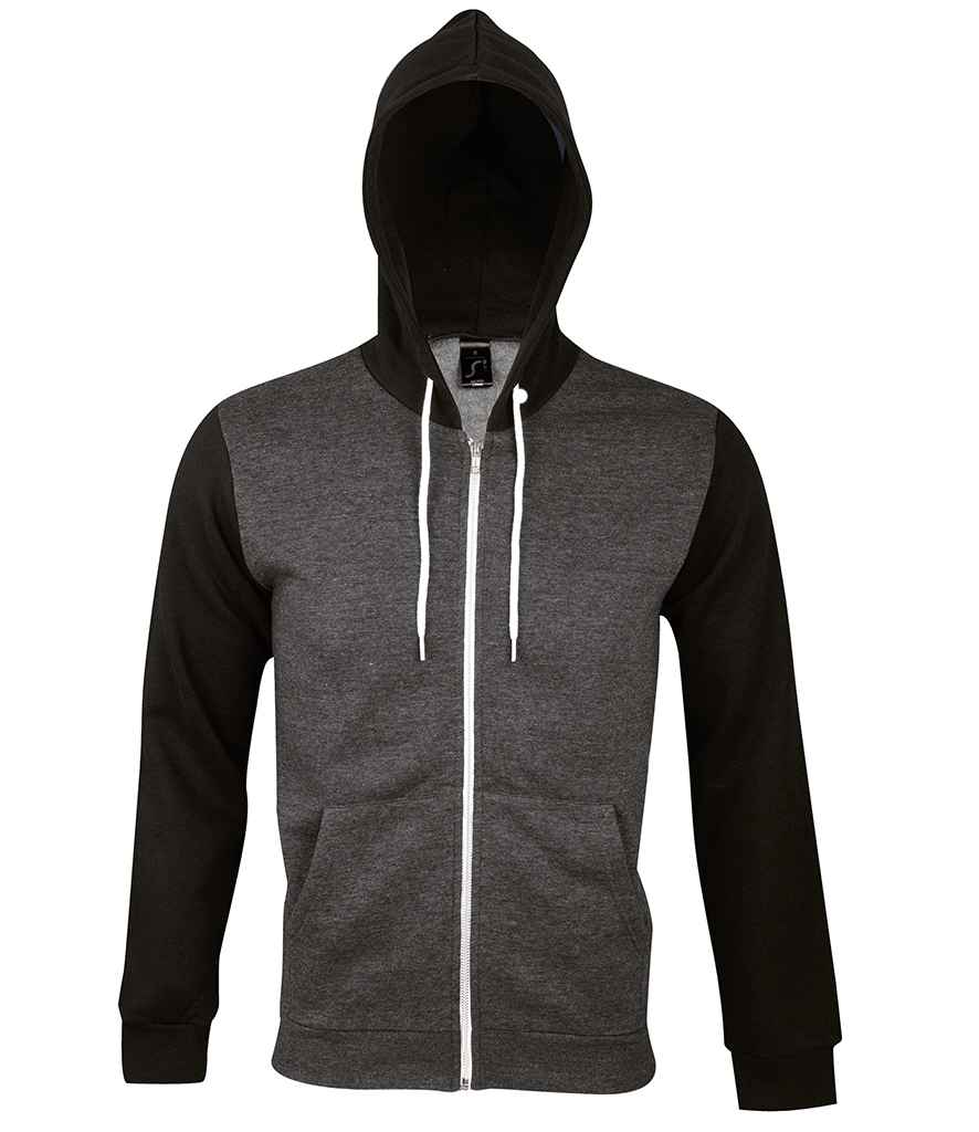 SOL'S Unisex Silver Hooded Jacket