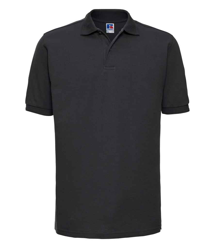 Crys Polo Poly/Cotwm Piqué sy'n Dillad Caled Russell