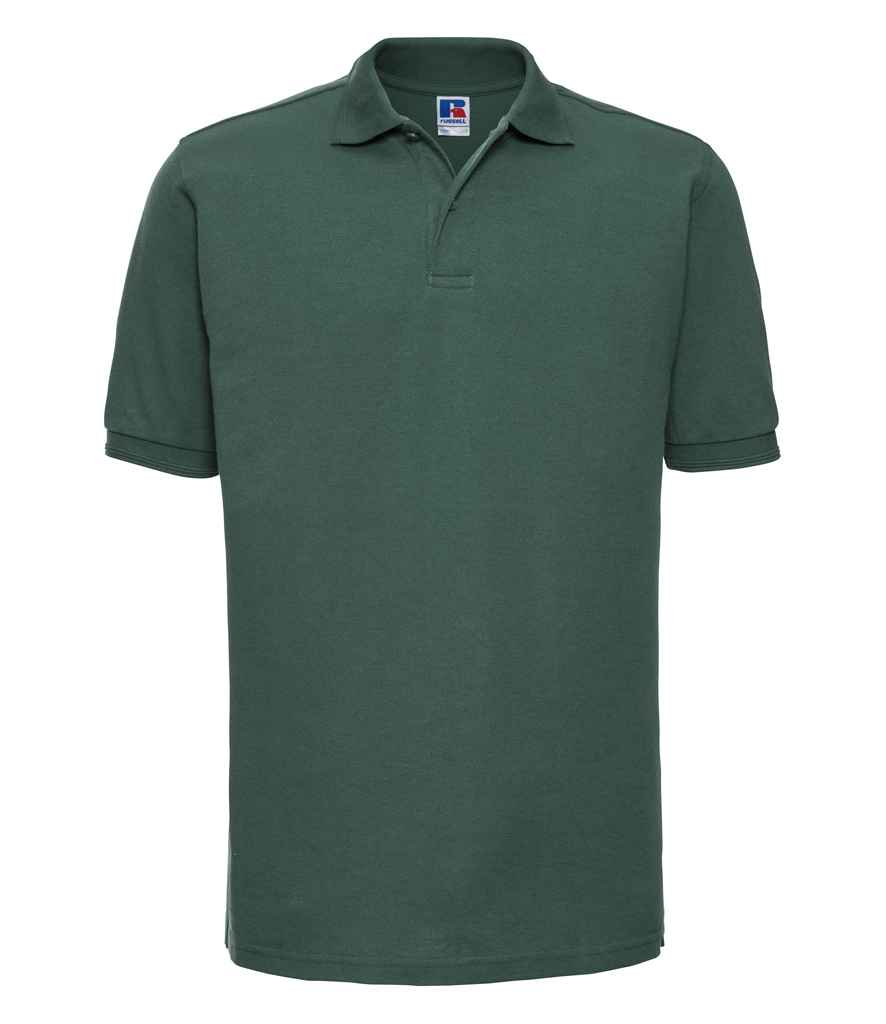 Crys Polo Poly/Cotwm Piqué sy'n Dillad Caled Russell
