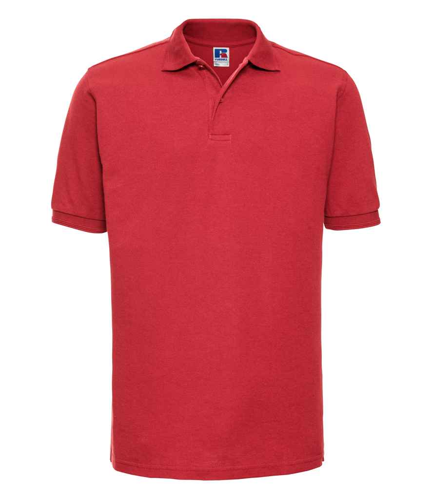 Crys Polo Poly/Cotwm Piqué sy'n Dillad Caled Russell