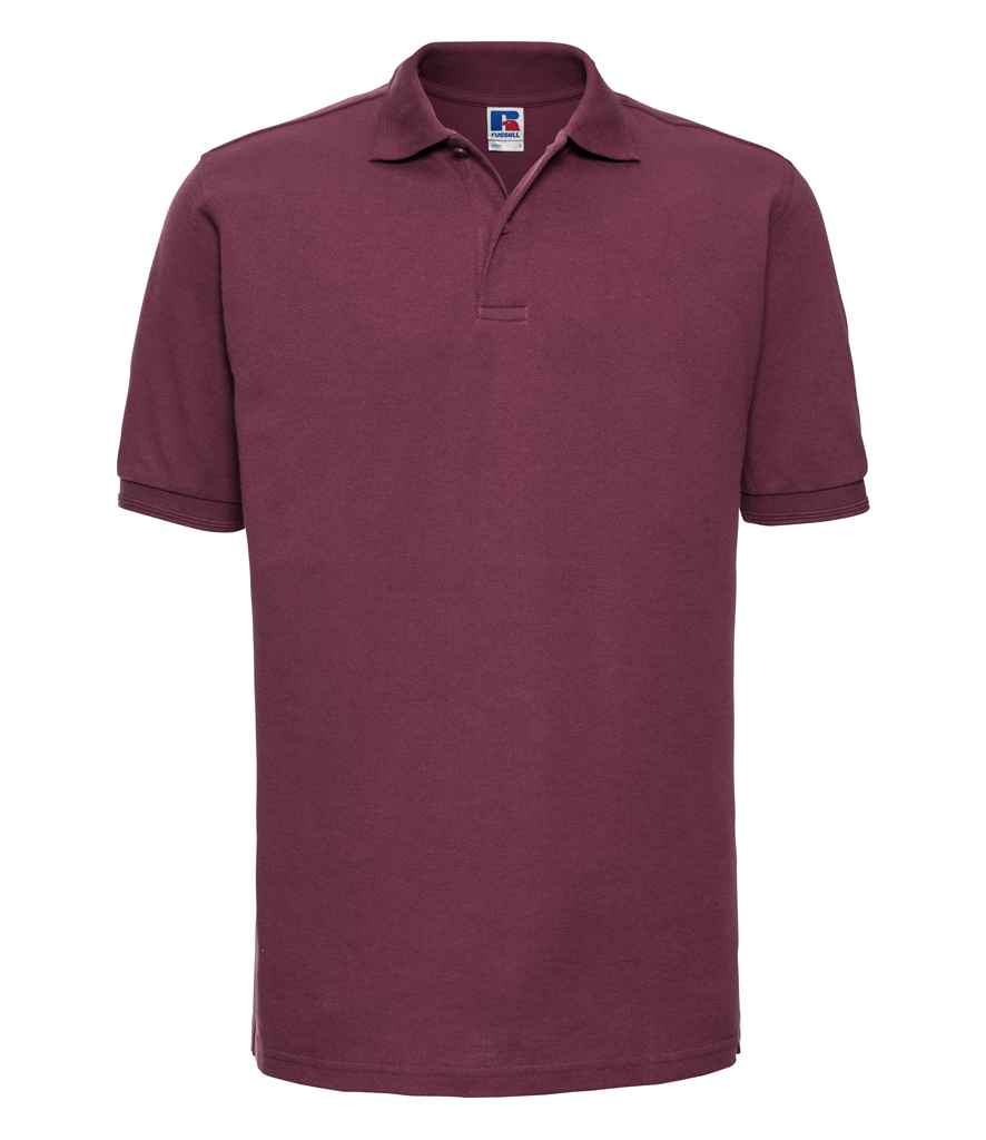 Crys Polo Poly/Cotwm Piqué sy'n Dillad Caled Russell