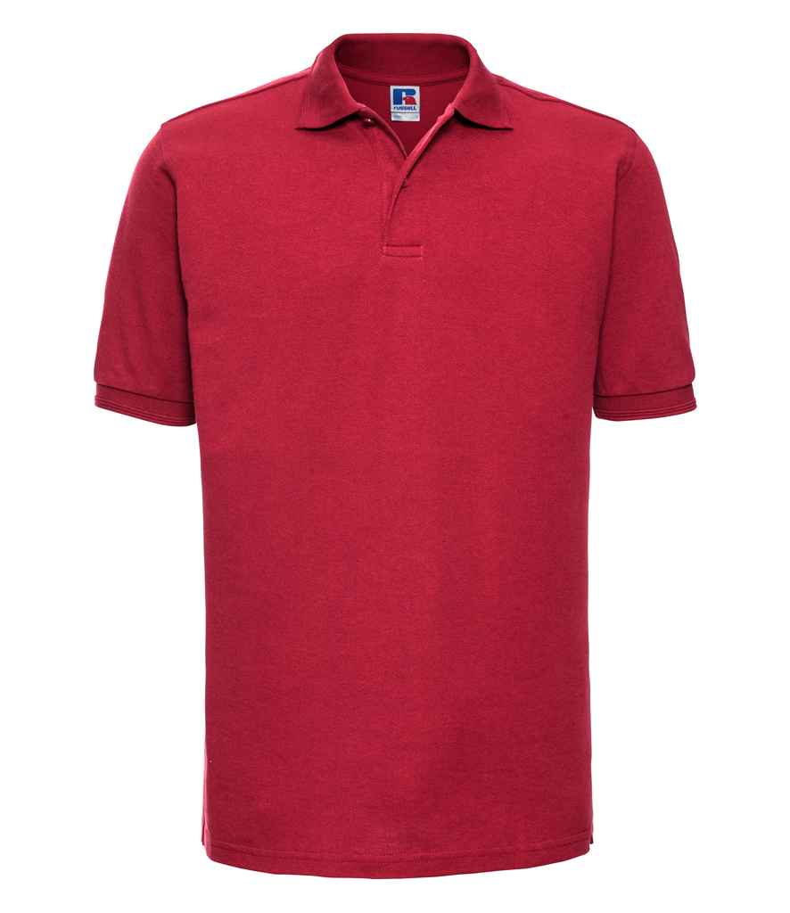 Crys Polo Poly/Cotwm Piqué sy'n Dillad Caled Russell