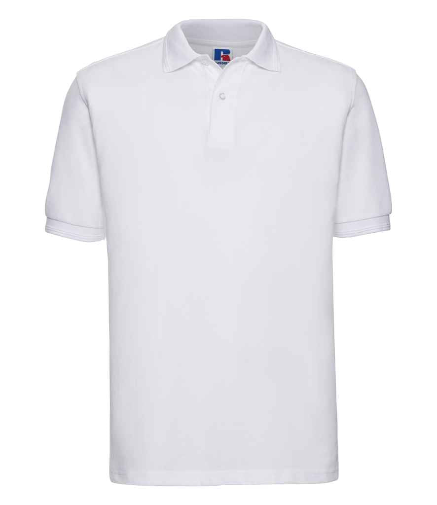 Crys Polo Poly/Cotwm Piqué sy'n Dillad Caled Russell