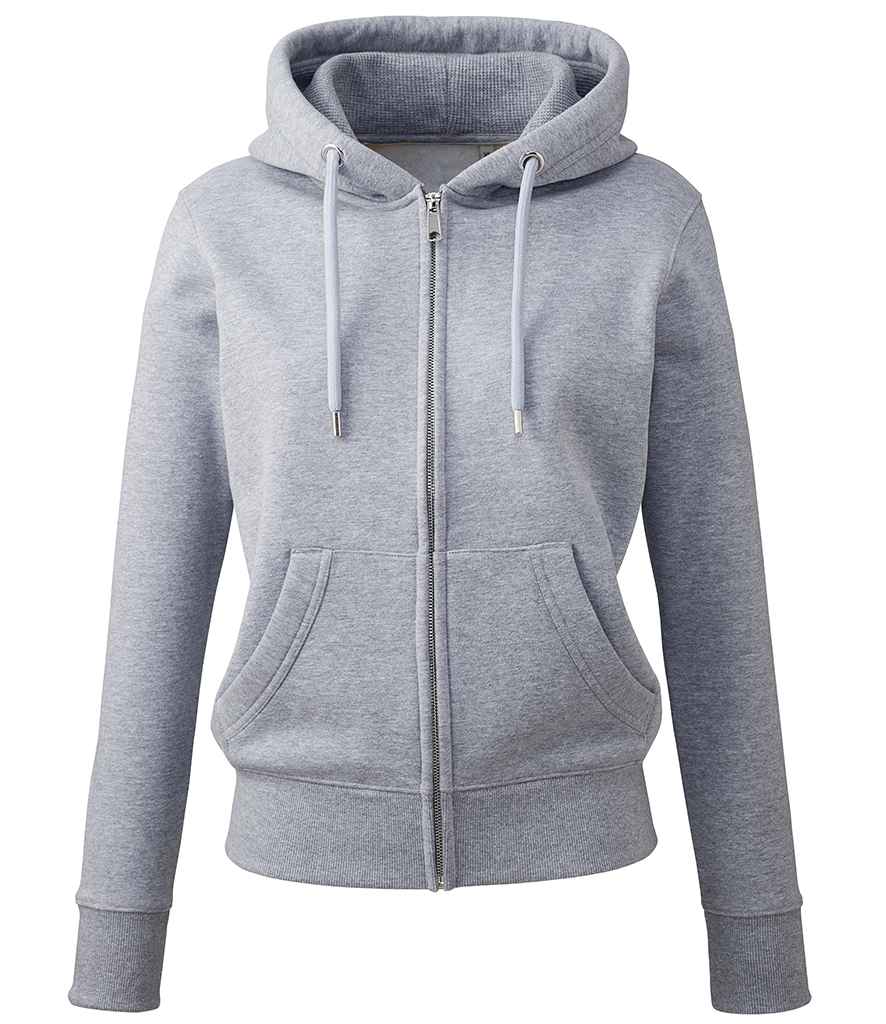 Anthem Ladies Organic Zip Hoodie Llawn