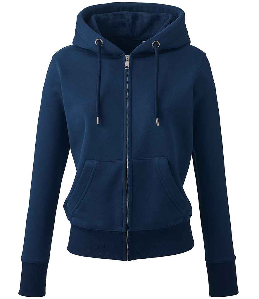 Anthem Ladies Organic Zip Hoodie Llawn