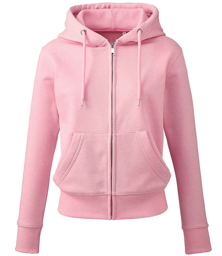 Anthem Ladies Organic Zip Hoodie Llawn