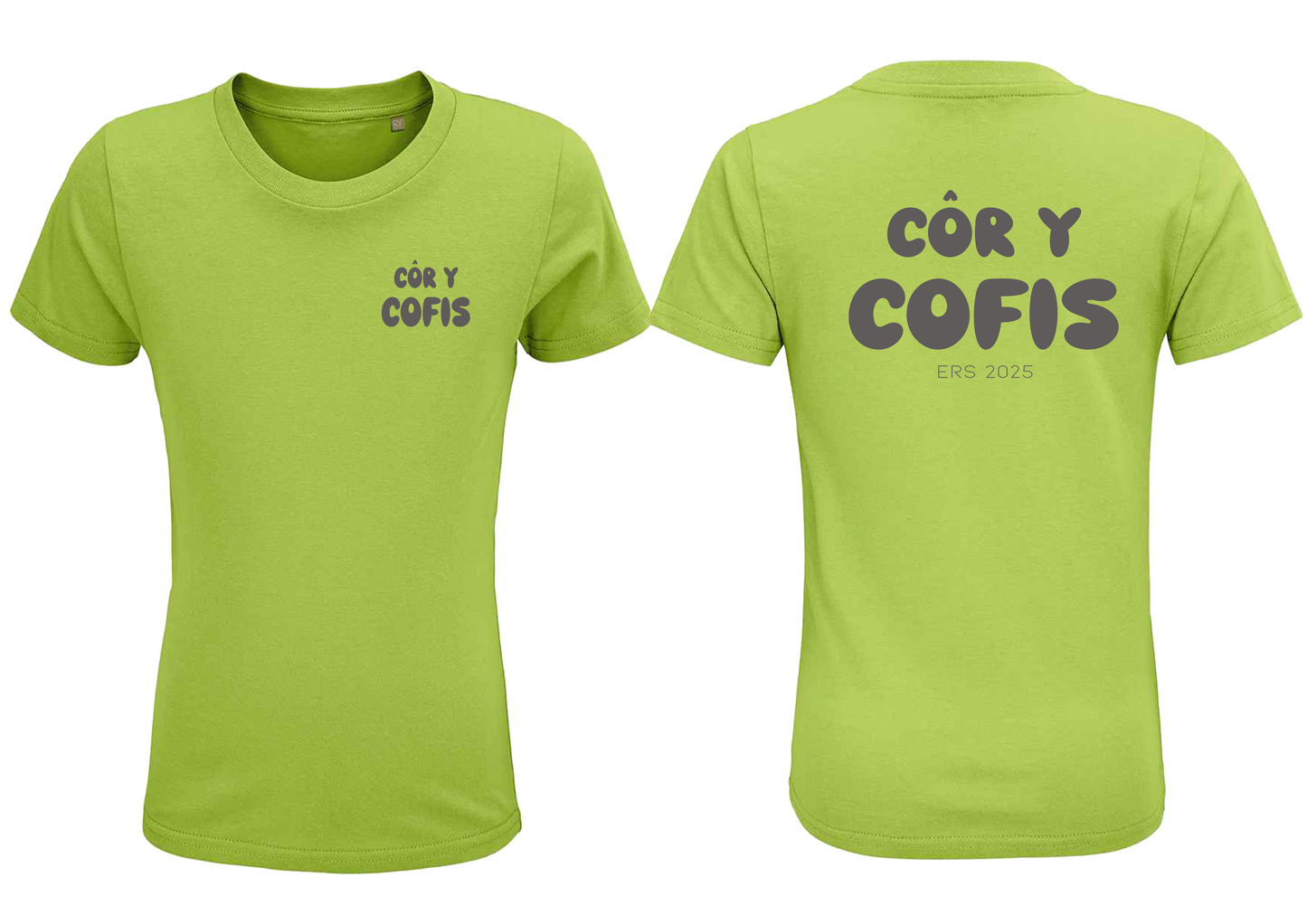 Côr y Cofis Tshirts Youth Apple Green