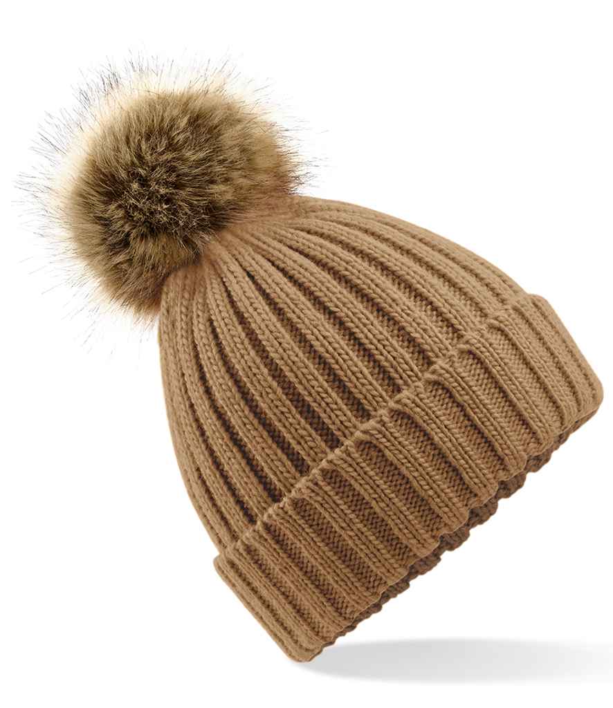 Ffwr Ffwr Beechfield Pop Pom Chunky Beanie
