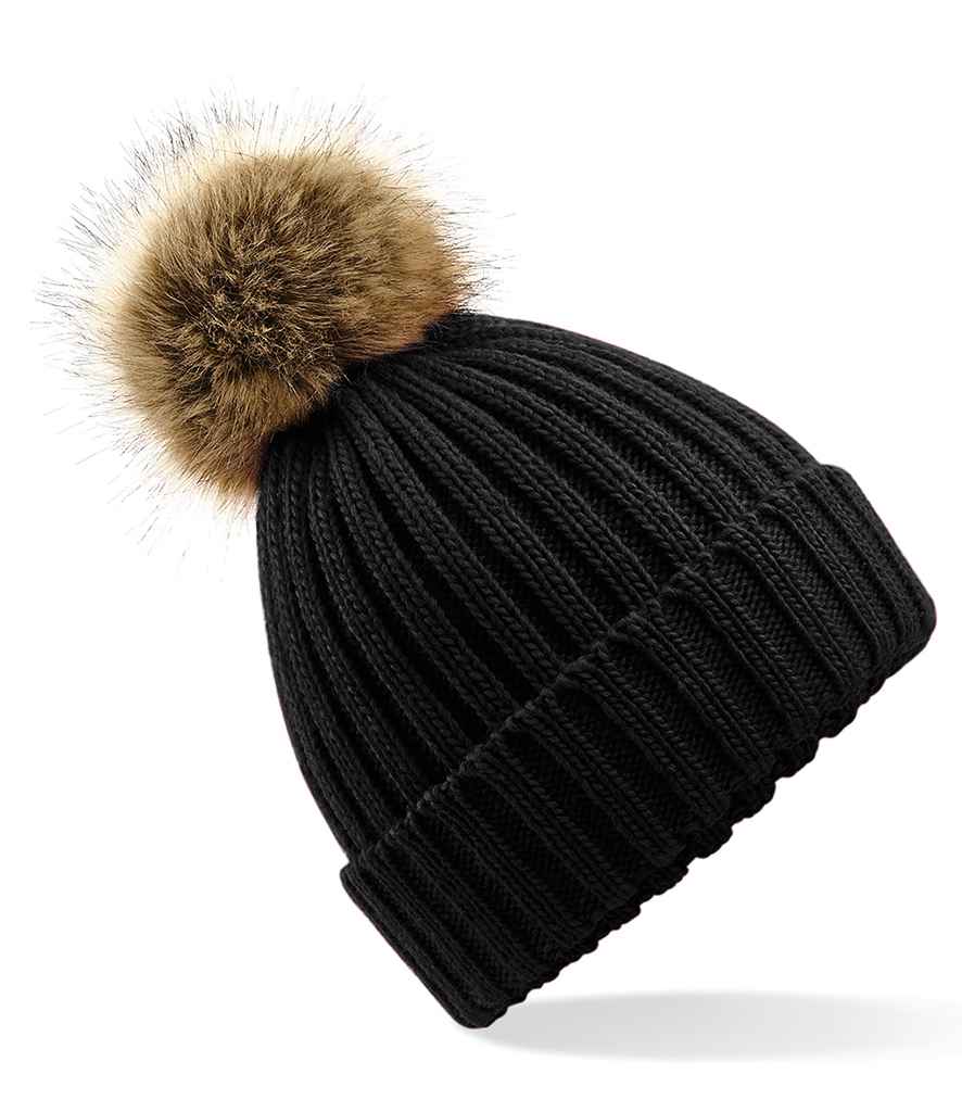 Ffwr Ffwr Beechfield Pop Pom Chunky Beanie
