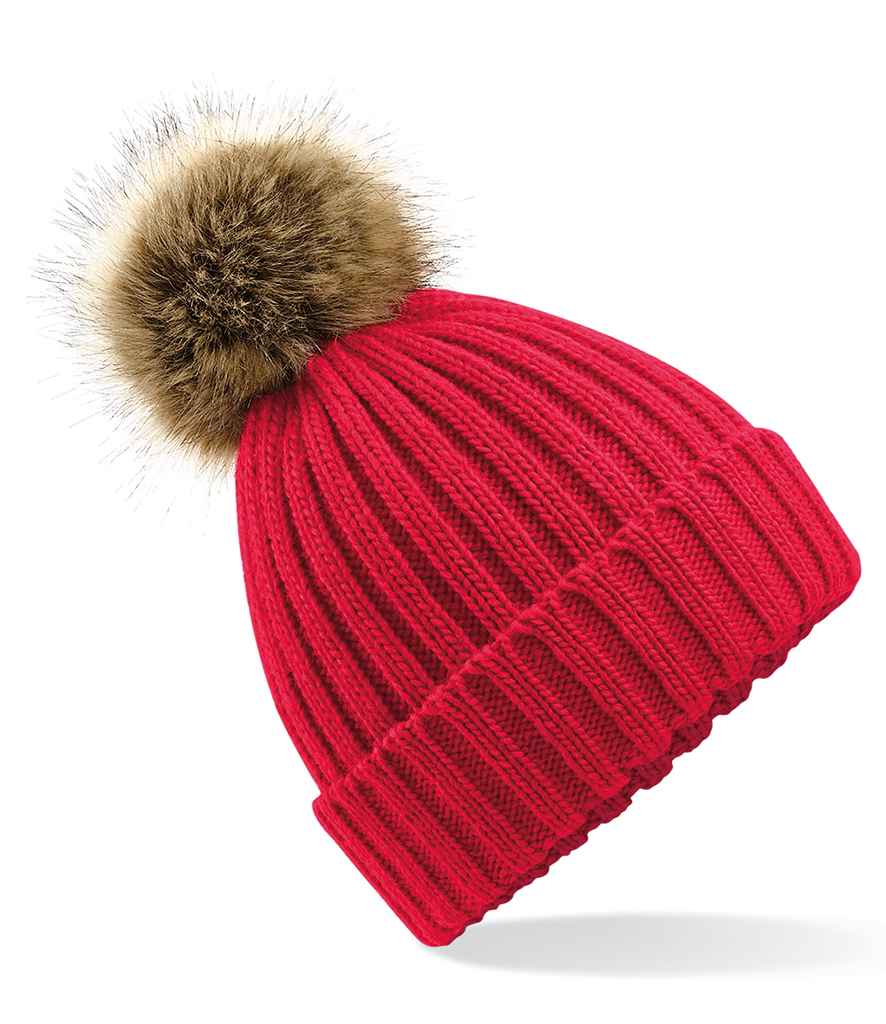 Ffwr Ffwr Beechfield Pop Pom Chunky Beanie