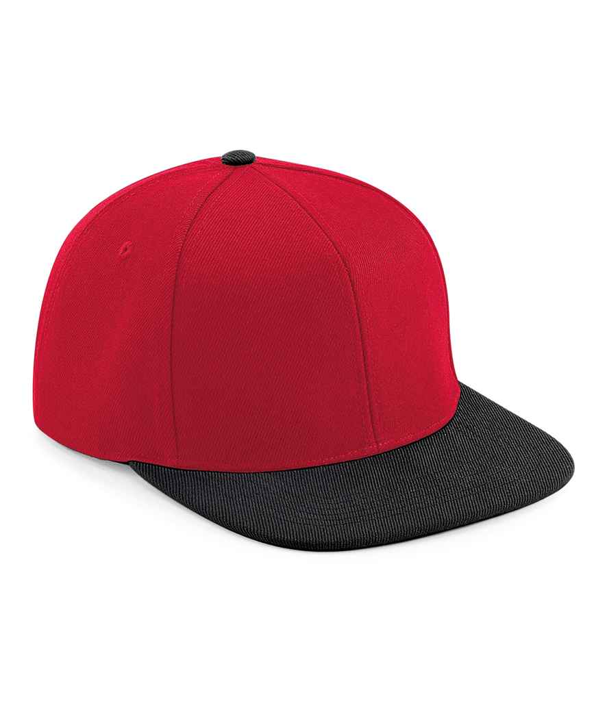 Beechfield Gwreiddiol Flat Peak 6 Panel Snapback Cap