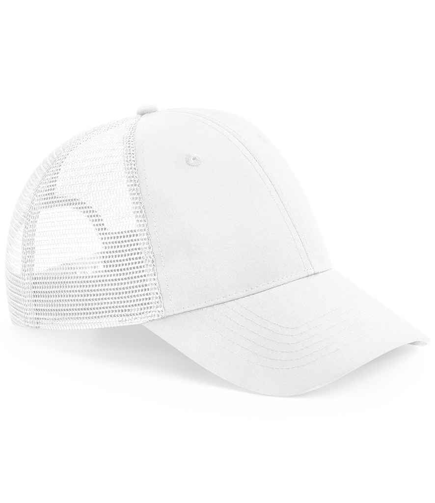 Beechfield wedi'i ailgylchu 6 panel Snapback Trucker Cap