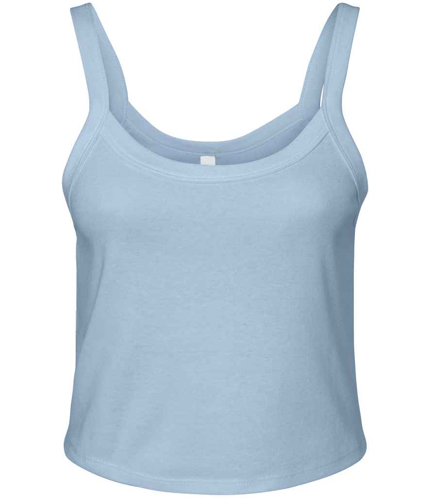 Bella Ladies Micro Rib Spaghetti Strap Tank Top Tank