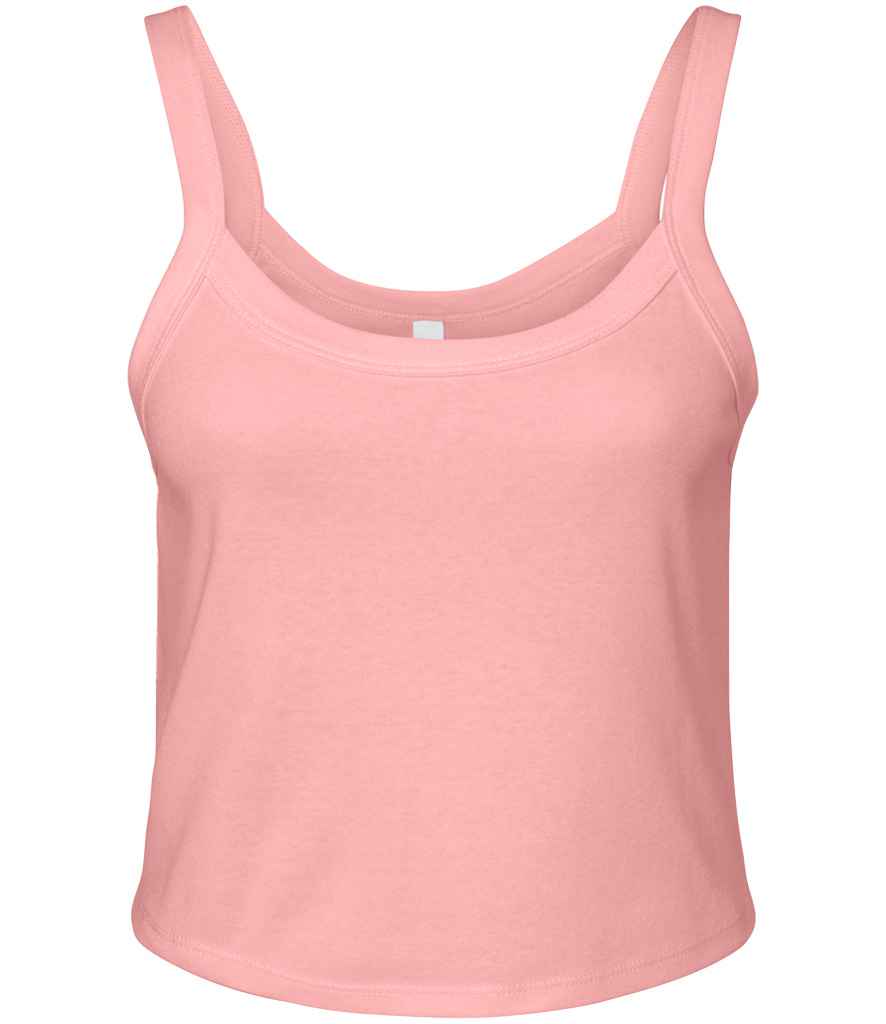 Bella Ladies Micro Rib Spaghetti Strap Tank Top Tank