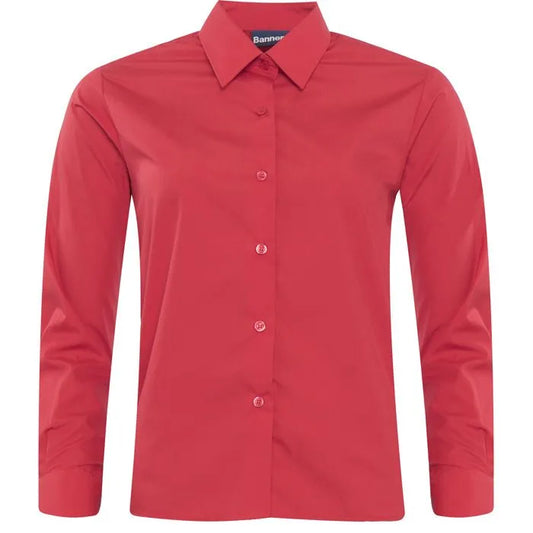 Ysgol Uwchradd Bodedern -  Long Sleeve Blouse Twin Pack - Regular Fit