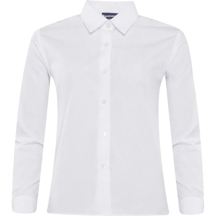 White Long Sleeve Blouse Twin Pack - Regular Fit