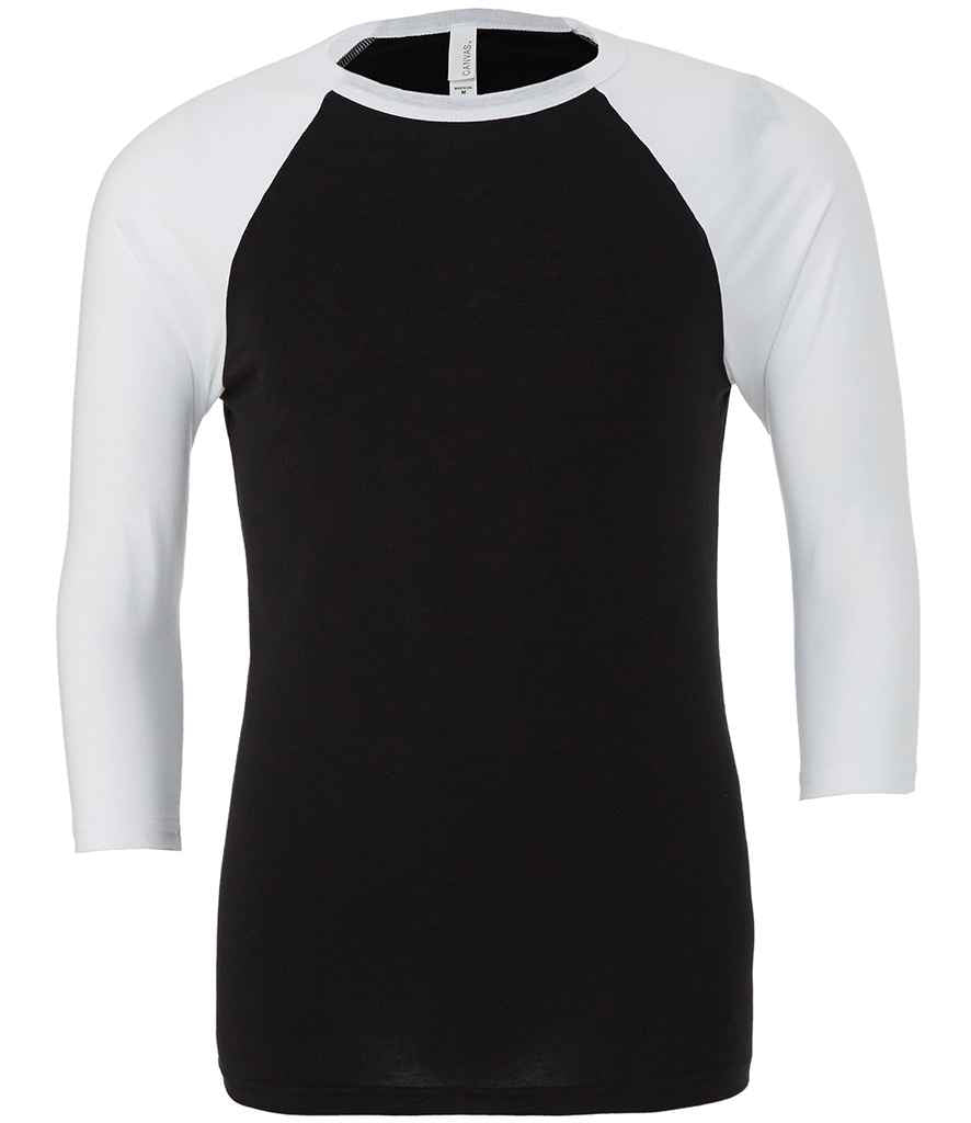 Crys T Llewys Pêl-fas Llewys 3/4 Cynfas Unisex