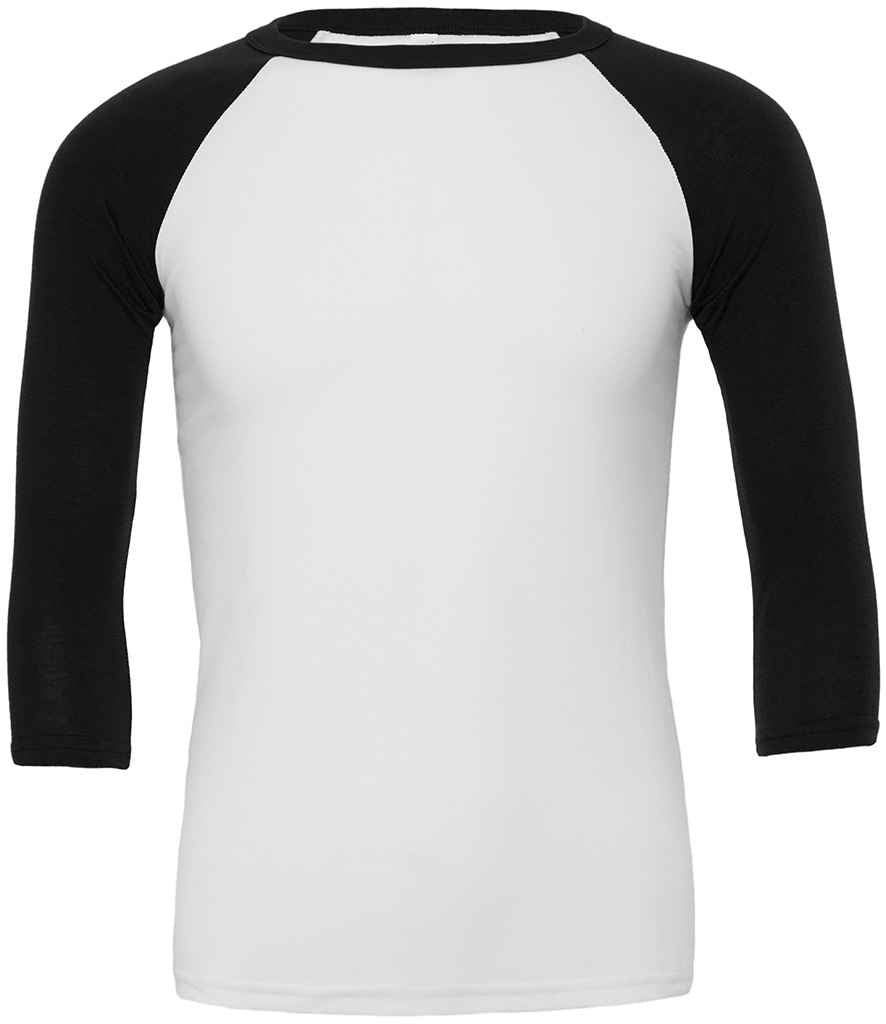 Crys T Llewys Pêl-fas Llewys 3/4 Cynfas Unisex