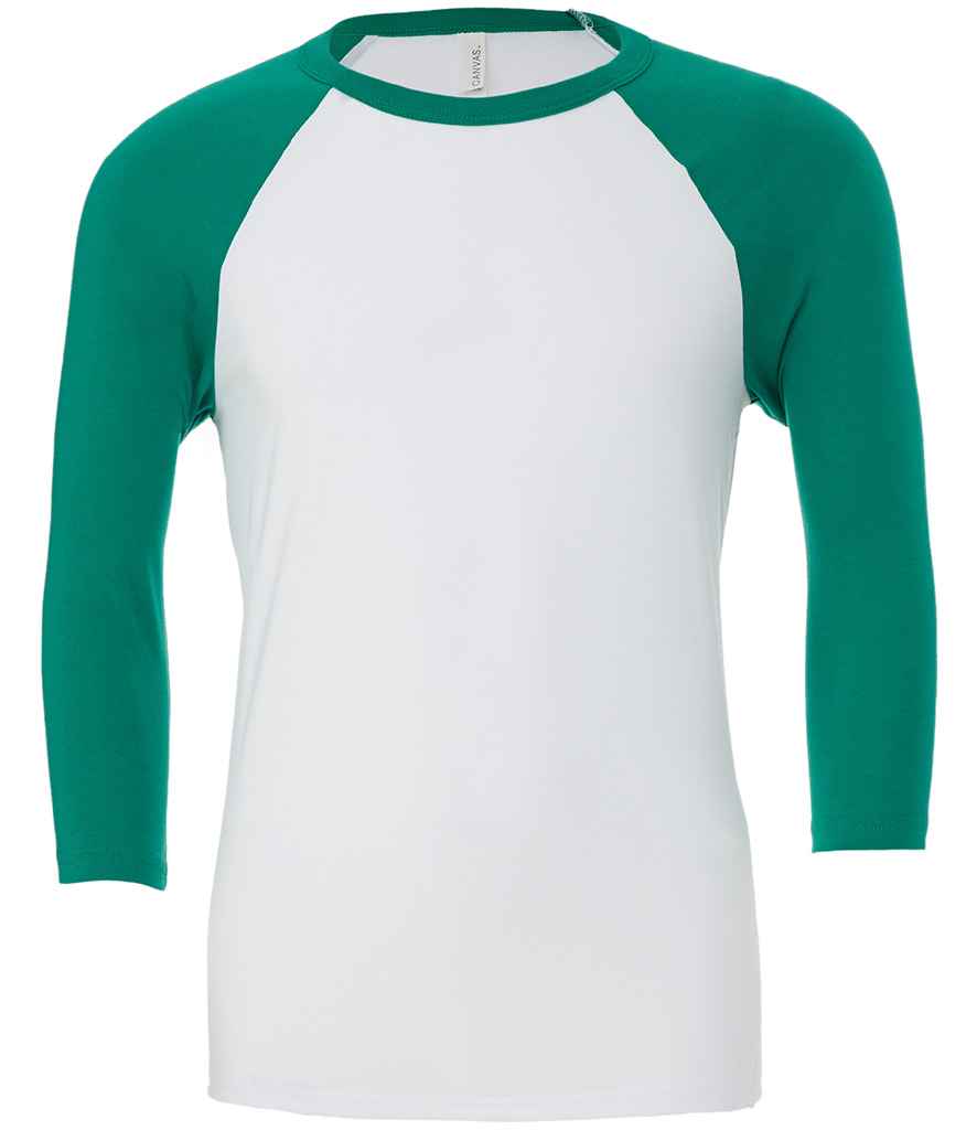 Crys T Llewys Pêl-fas Llewys 3/4 Cynfas Unisex