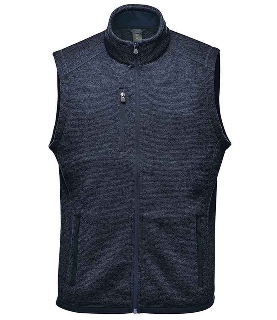 Stormtech Avalante Zip Llawn wedi'u Gwau Gilet Cnu