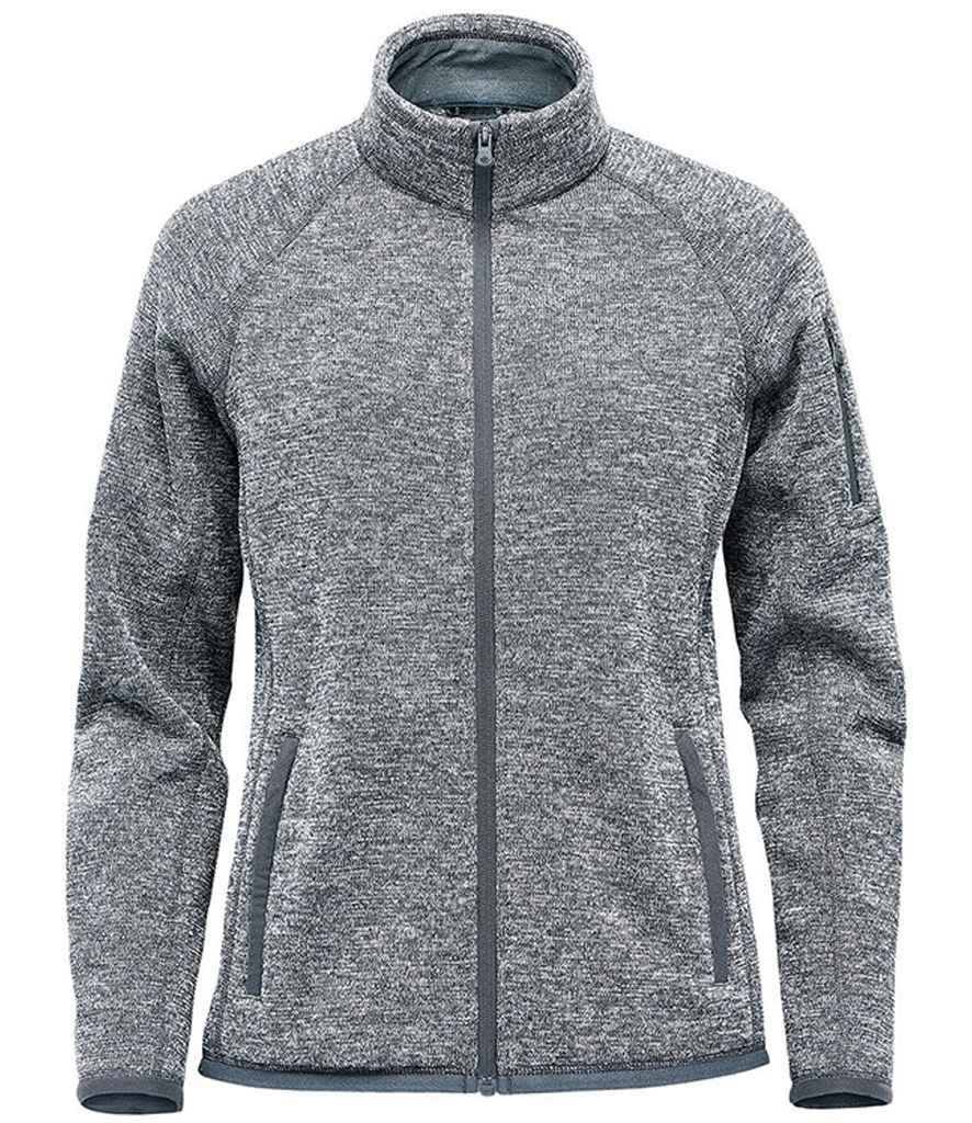 Merched Stormtech Avalante Siaced Cnu Zip Llawn wedi'i Gwau