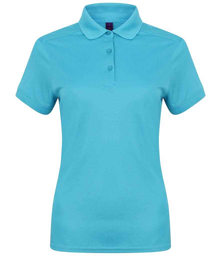 Henbury Ladies Slim Fit Stretch Microfine Piqué Polo Shirt