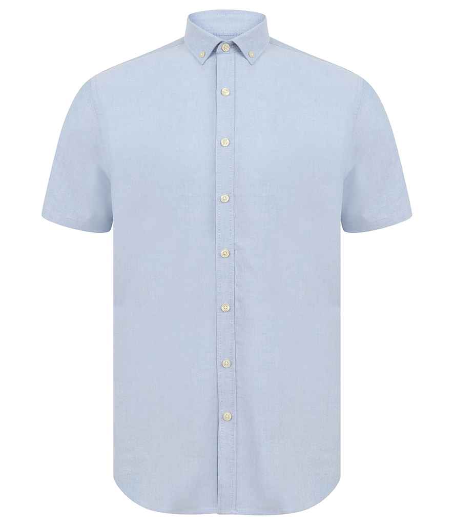 Llawes Fer Fodern Henbury Slim Fit Oxford Crys
