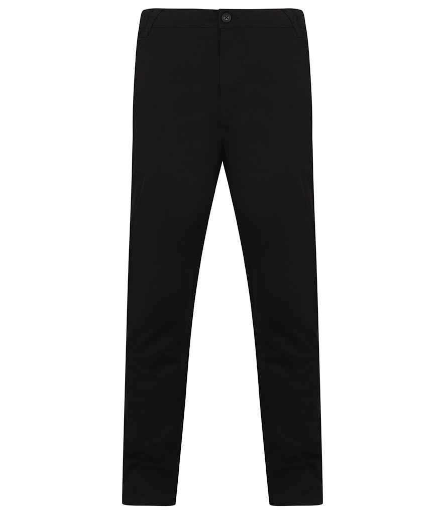 Trowsus Chino Band Waist Henbury Stretch Flex