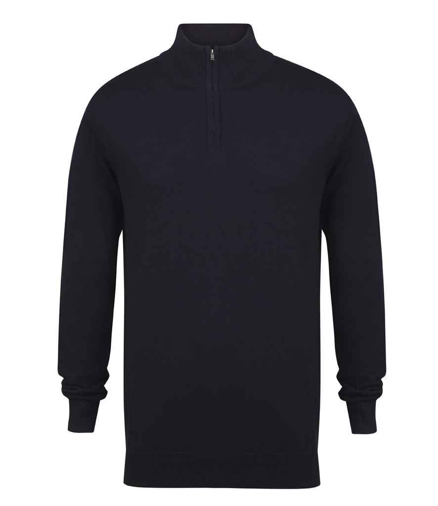 Siwmper Gwddf Zip Henbury
