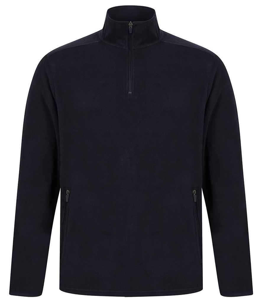Henbury Zip Neck Micro fleece