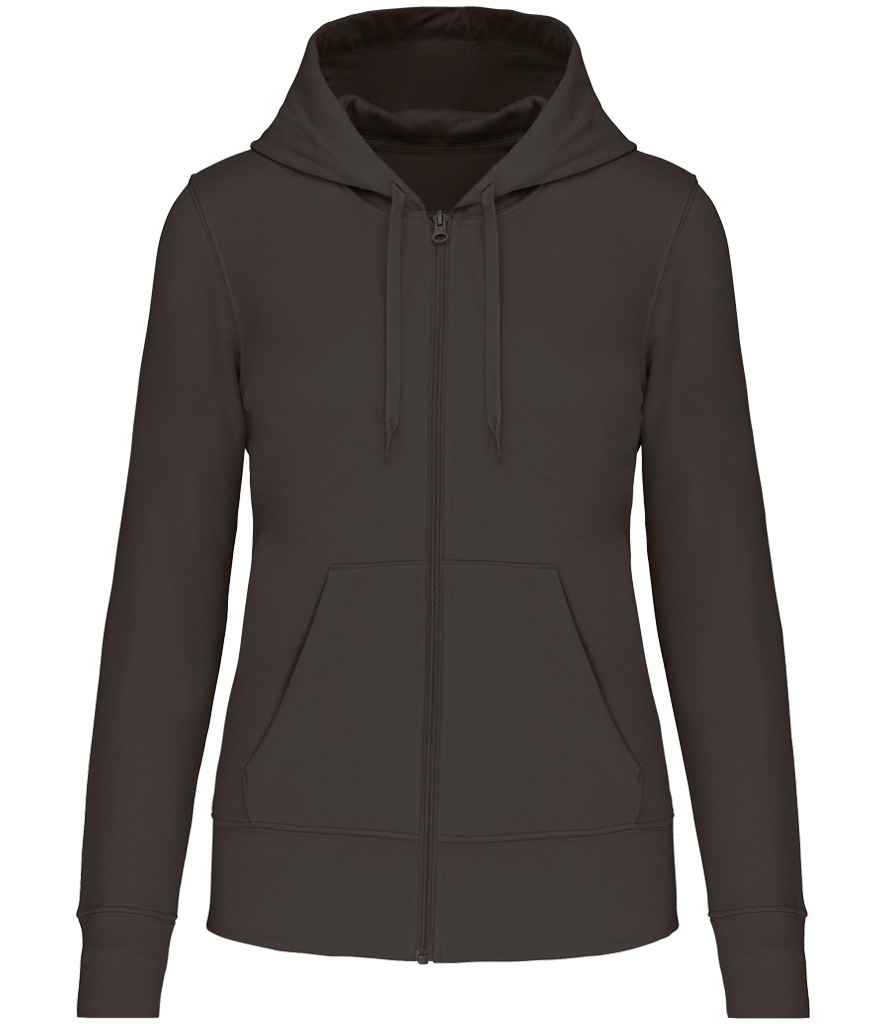 Hoodie Zip Llawn Eco-gyfeillgar i Foneddigion Kariban