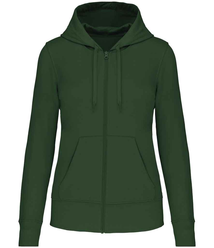 Hoodie Zip Llawn Eco-gyfeillgar i Foneddigion Kariban