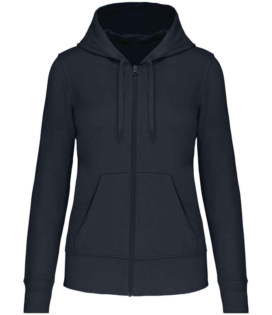 Hoodie Zip Llawn Eco-gyfeillgar i Foneddigion Kariban