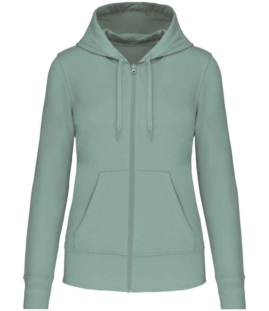 Hoodie Zip Llawn Eco-gyfeillgar i Foneddigion Kariban