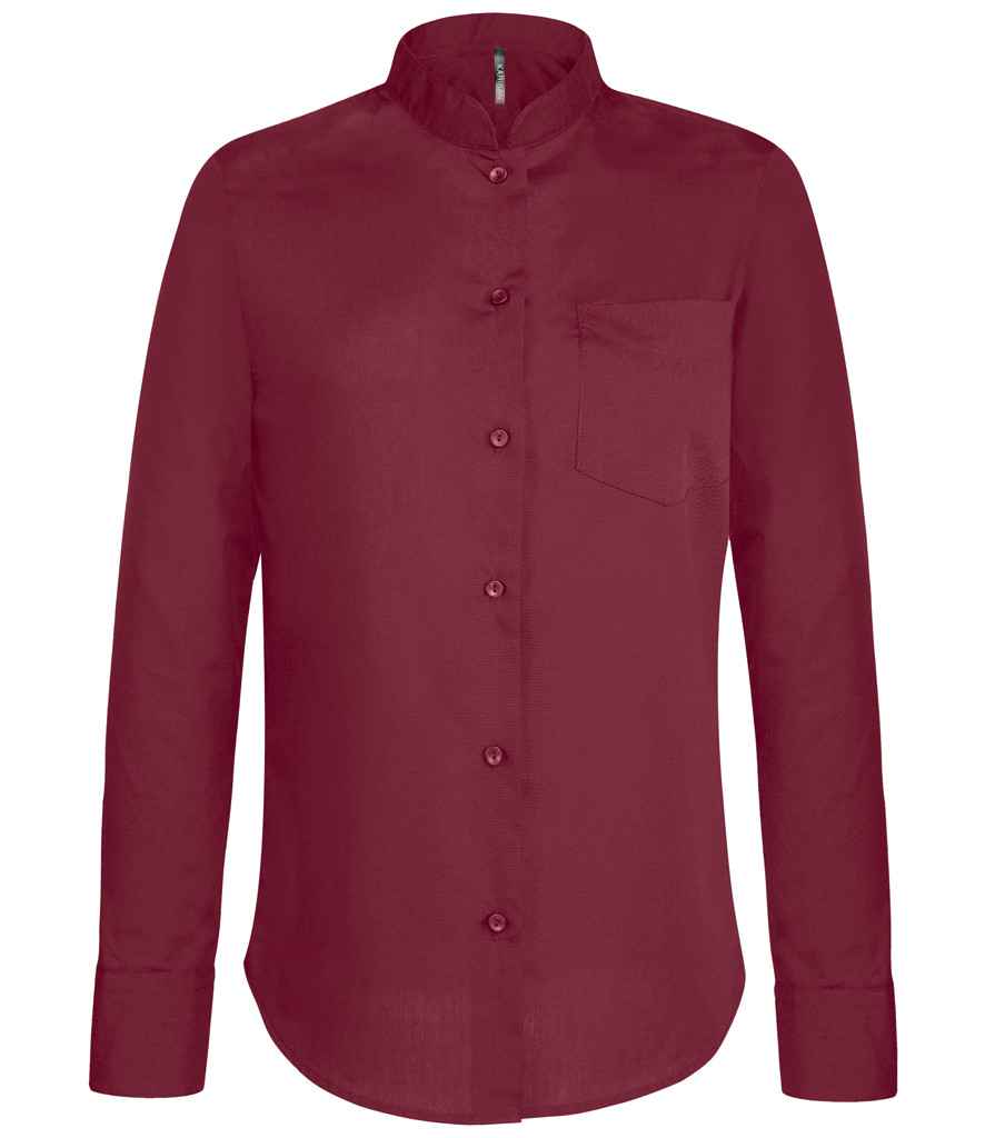 Crys Coler Mandarin Llawes Hir Merched Kariban