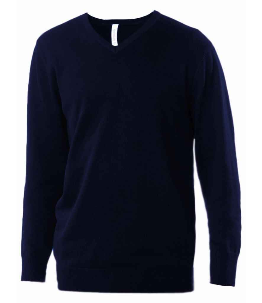 Kariban Cotton Acrylig V Neck siwmper