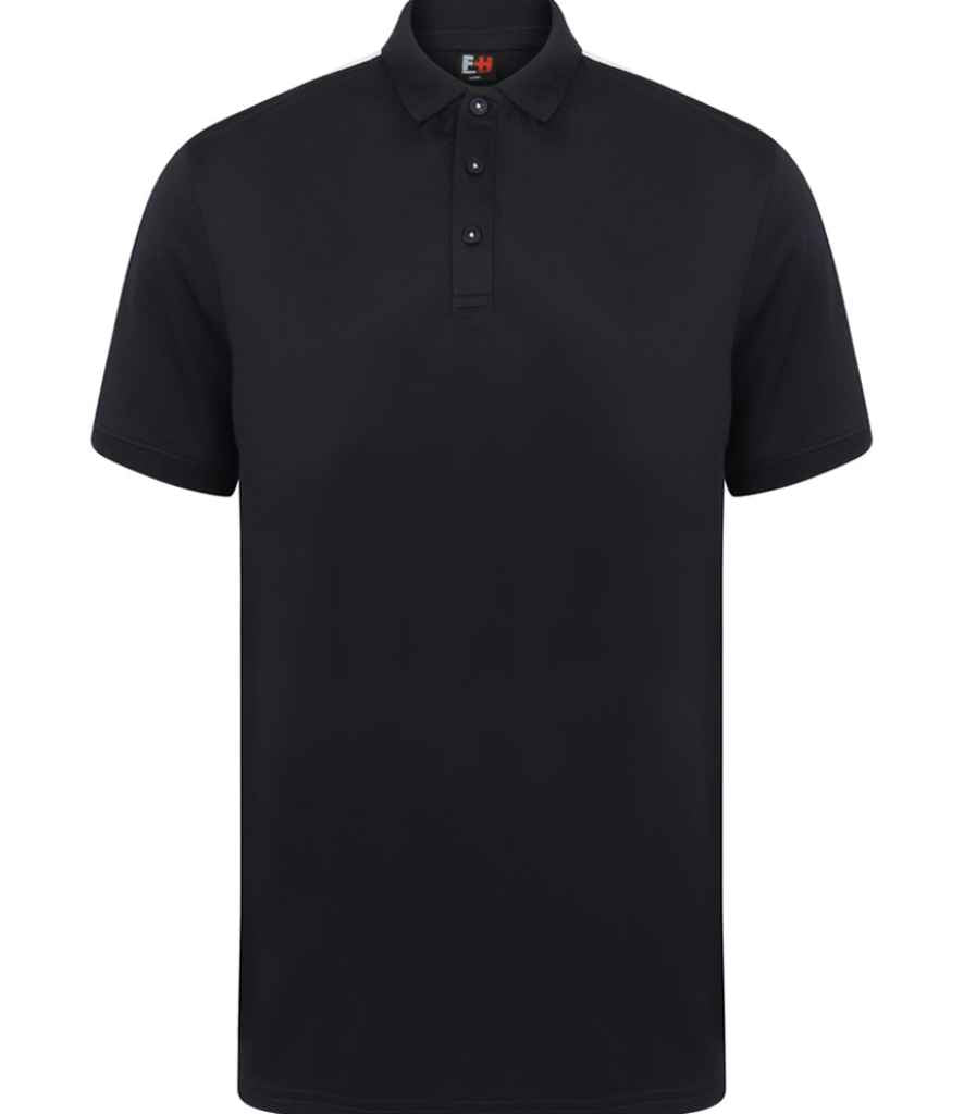 Finden + Hales Unisex Contrast Panel Piqué Polo Shirt