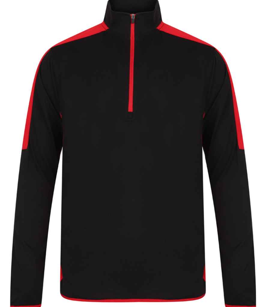 Finden + Hales Cyferbynnedd Zip Gwddf Midlayer Top