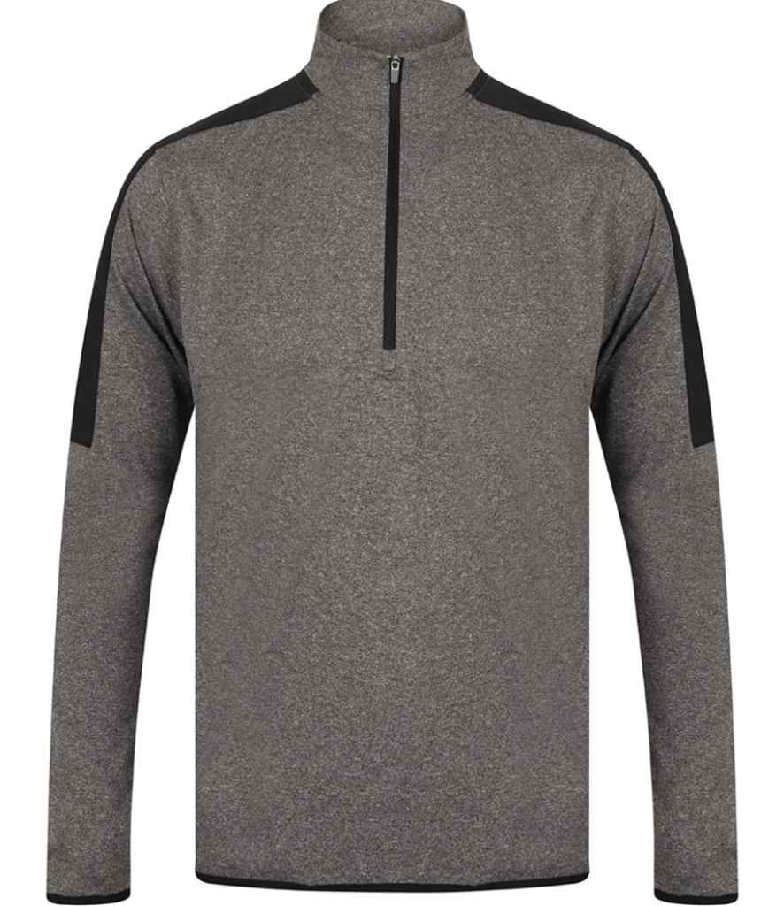 Finden + Hales Cyferbynnedd Zip Gwddf Midlayer Top