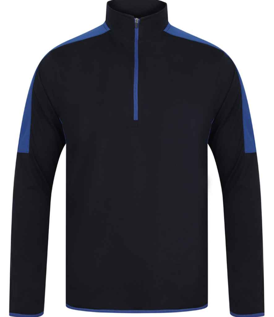 Finden + Hales Cyferbynnedd Zip Gwddf Midlayer Top