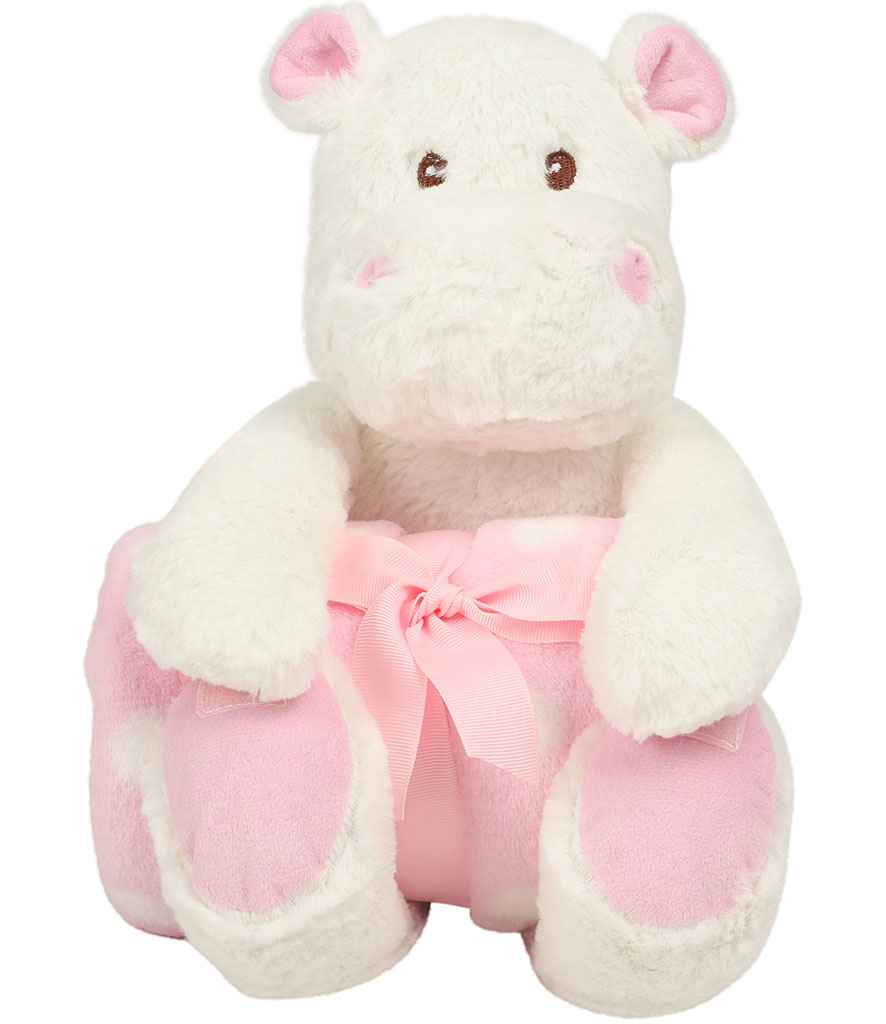 Hippo'r Mwmbwls gyda Blanced Cnu Printiedig